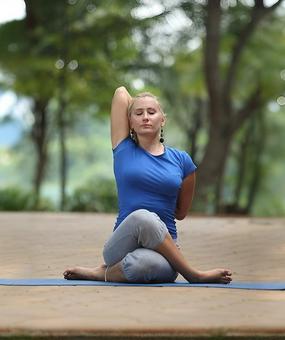 Gomukhasana Cow face pose