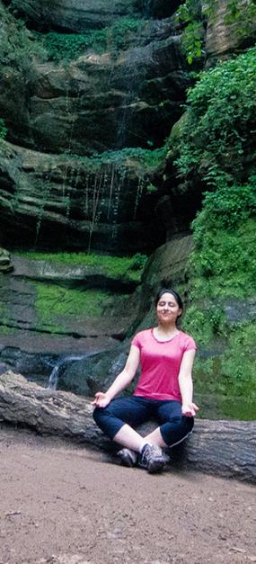 meditation for environment Girl Meditates in a forest